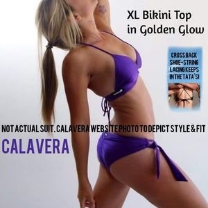 Calavera XL Bikini Top in Golden Glow